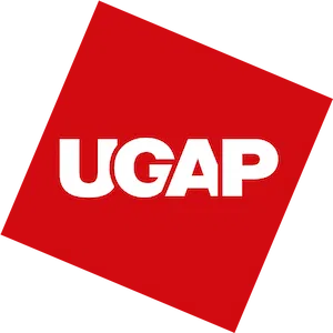 Logo officiel de l’UGAP, la centrale d’achat public.