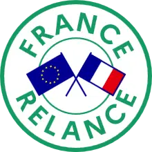 Logo officiel de France Relance, programme gouvernemental pour la relance économique verte.