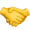 Icône poignée de main symbolisant partenariat et collaboration