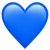 Icône cœur bleu